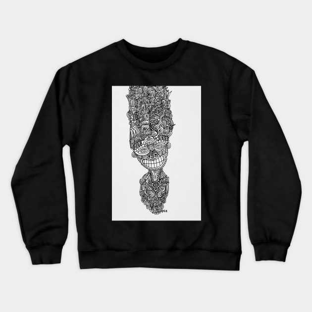 Thought Process Crewneck Sweatshirt by BondonArt